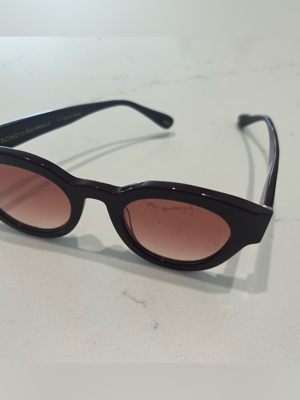 Apercu Le Rond Bordeaux Gradient Sunglasses for Women - Picture 6 of 7